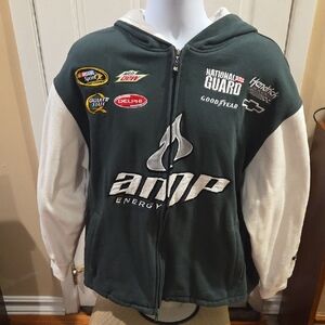 Chase Authentics NASCAR, Dale Jr, Hooded Zip Up Sweatshirt, Large